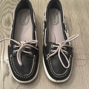 Sperry Women's Navy and White Loafers